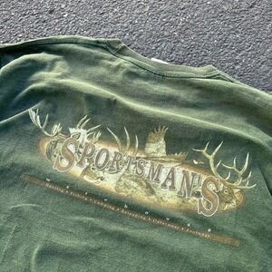 Vintage Sportsman's Long Sleeve Green Hunting Shirt  Size xl
